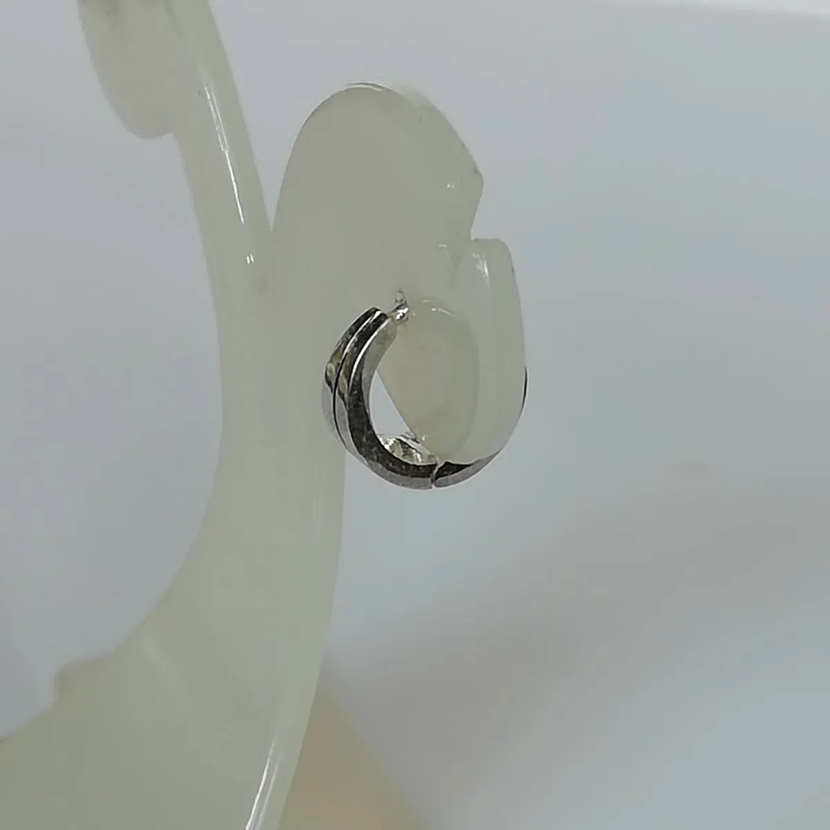 12 mm silver hoop |  Thick band hoops | Silver jewelry | Minimalist hoops | Silver ear hoops | E135