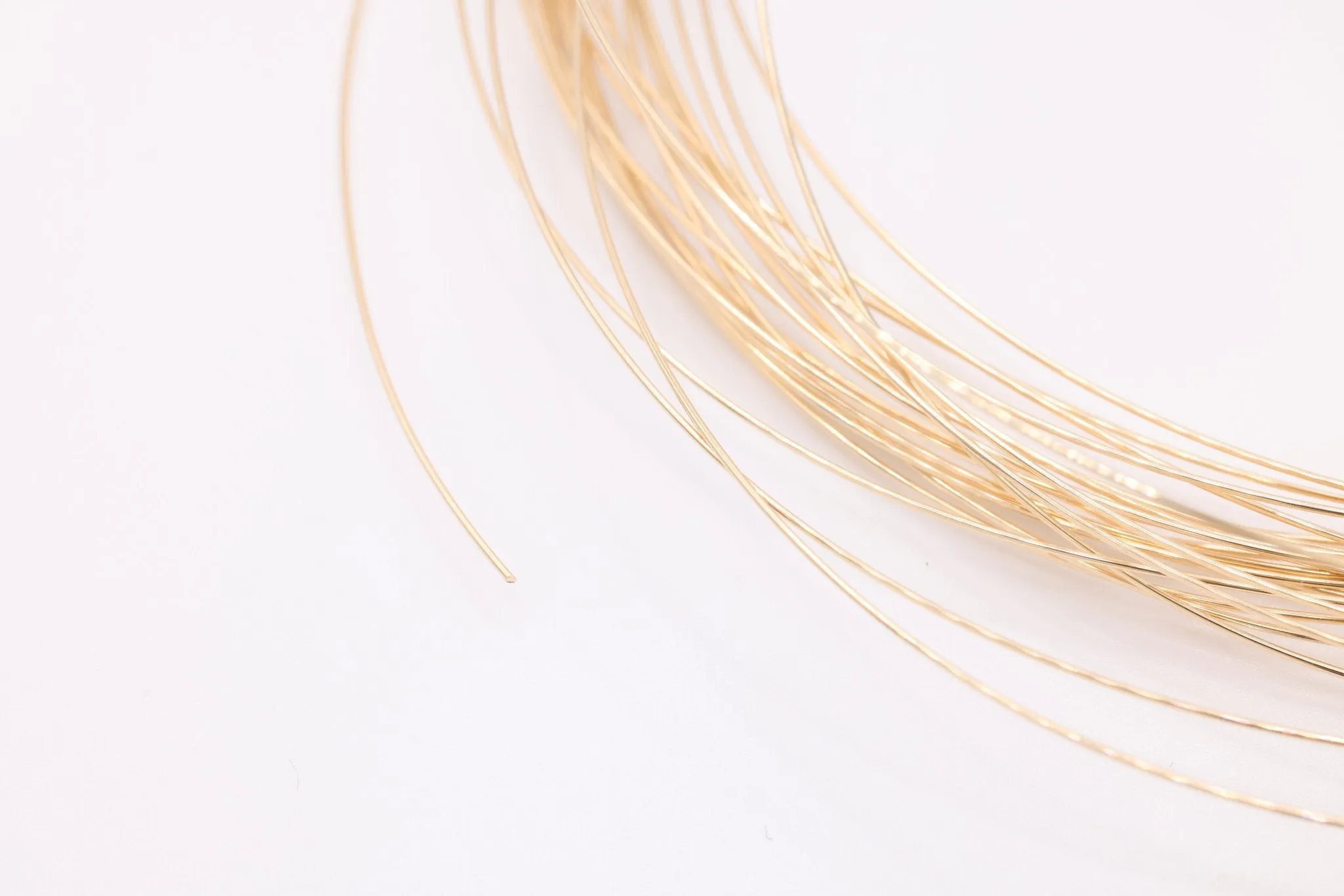 14k Gold Filled Wire, 18 Gauge 1.0mm, Gold Wire, Half Hard Jewelry Wire