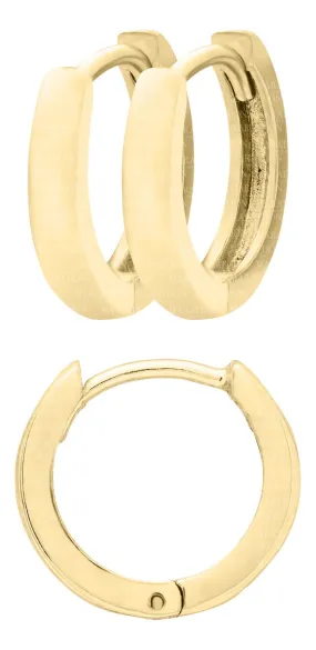 14K Y Gold Huggie Earrings