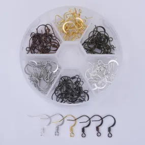 15.5mm 120pcs Metal Earring Hooks Ear Wires French Hooks Earring Component Findings 1 box 10244850