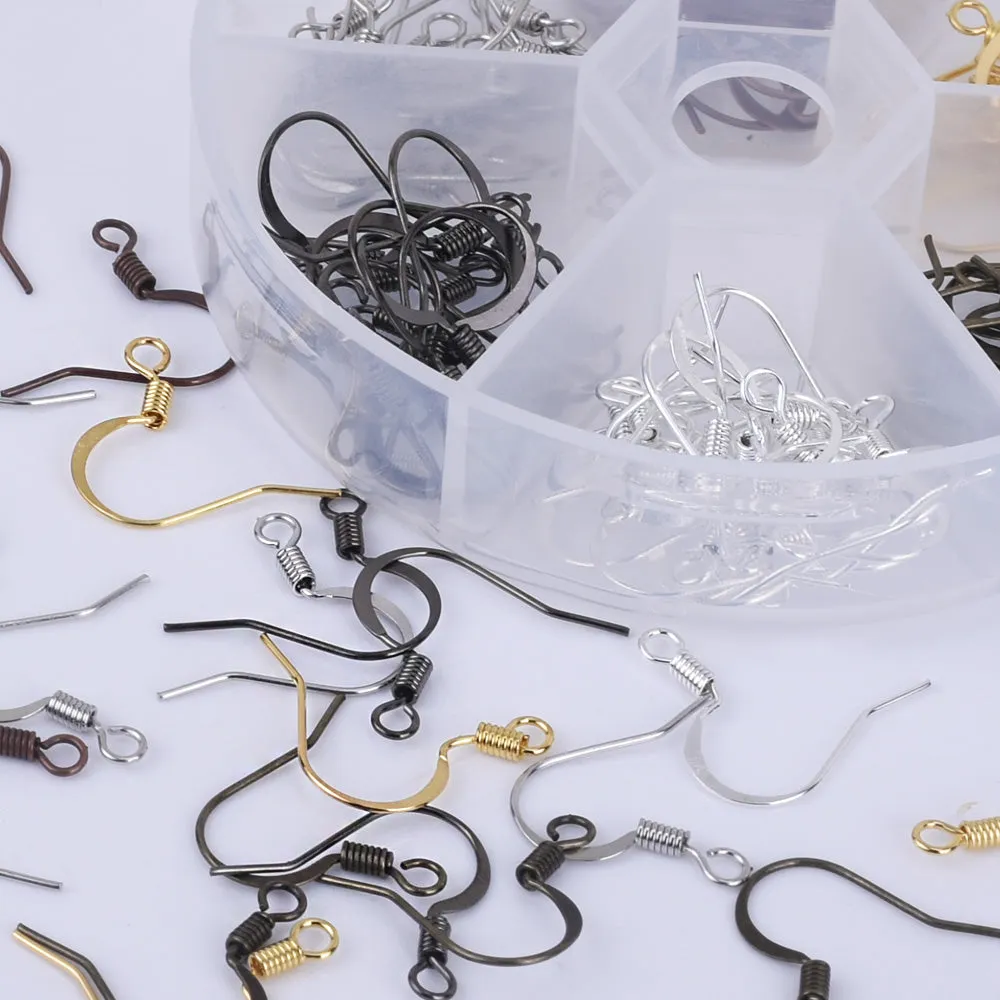 15.5mm 120pcs Metal Earring Hooks Ear Wires French Hooks Earring Component Findings 1 box 10244850