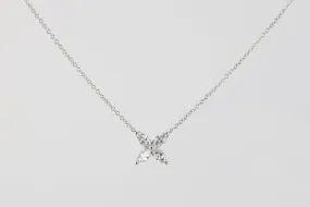 16’’ Tiffany & Co. 950 Platinum 0.48ctw Diamond Victoria Necklace (3.00g.)