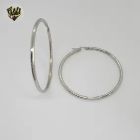 (4-2179-1) Stainless Steel - Plain Medium Hoops.