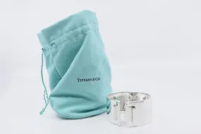 7.5'' Tiffany & Co. 925 Silver Hinged Bangle Bracelet (131.00g.)