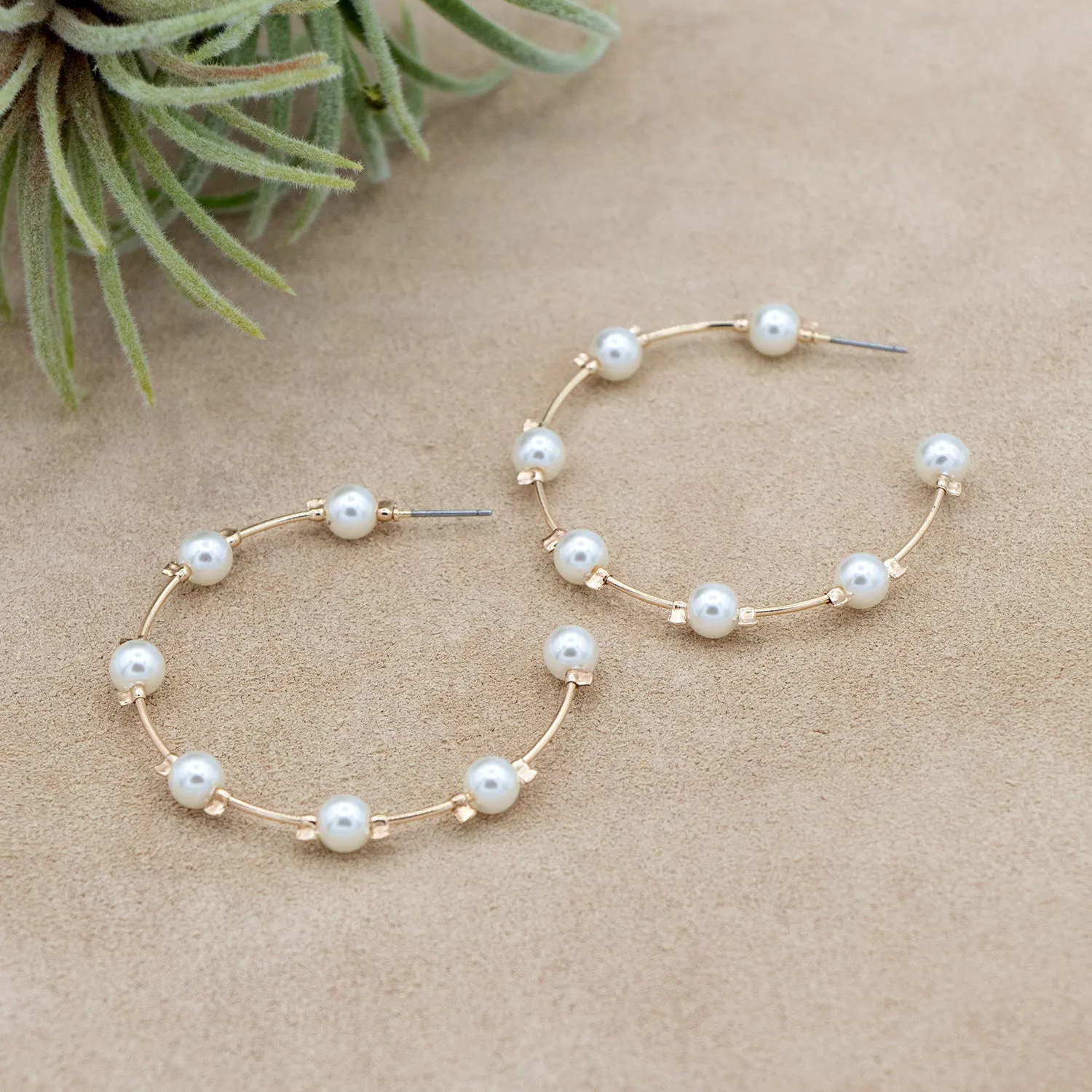 Annaleigh Pearl Hoops