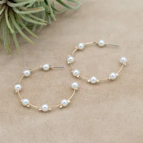 Annaleigh Pearl Hoops