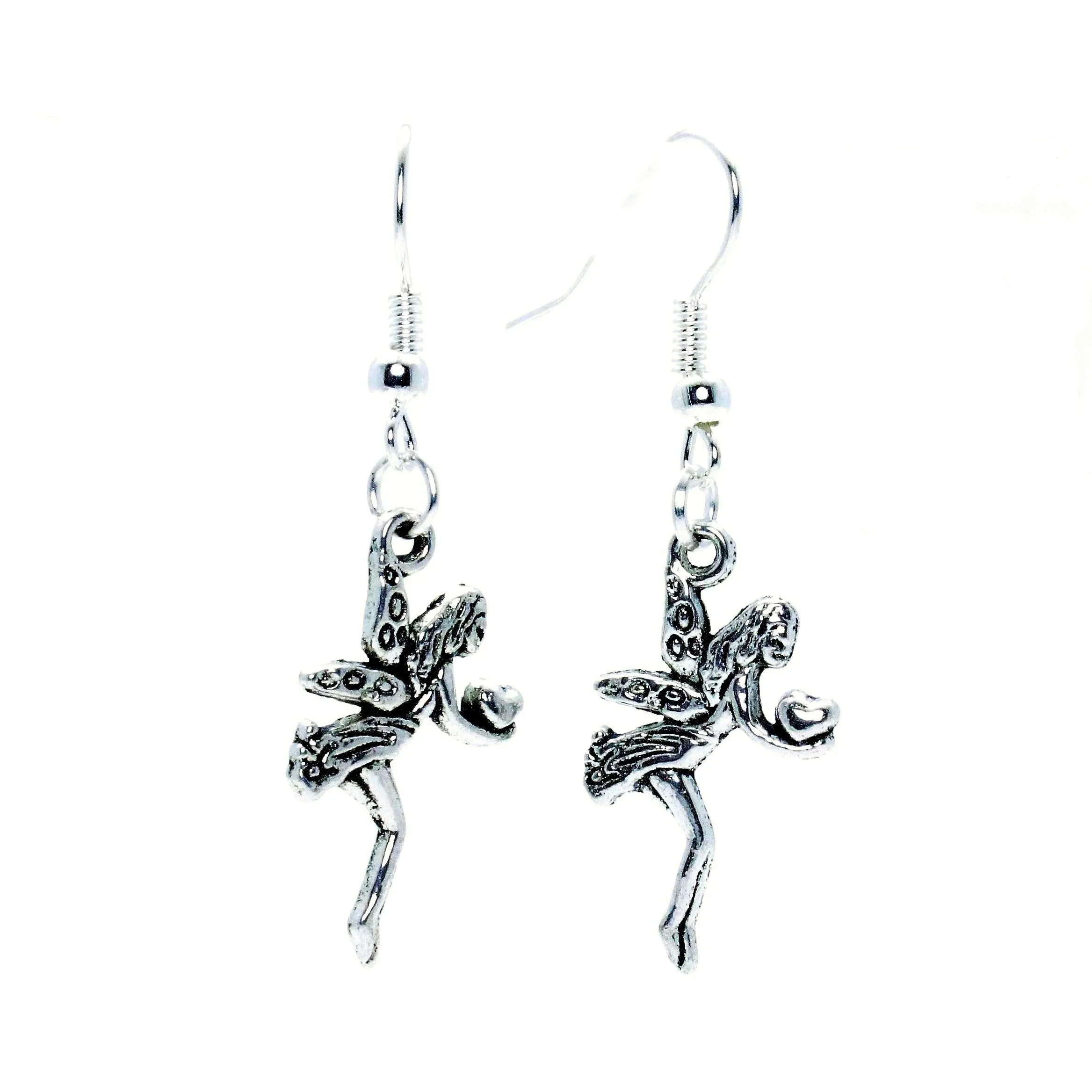 AVBeads Jewelry Charm Earrings Dangle Silver Hook Fairy Gift