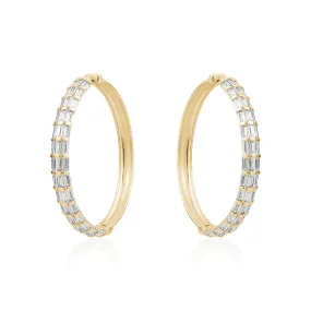 BAGUETTE LARGE HOOPS