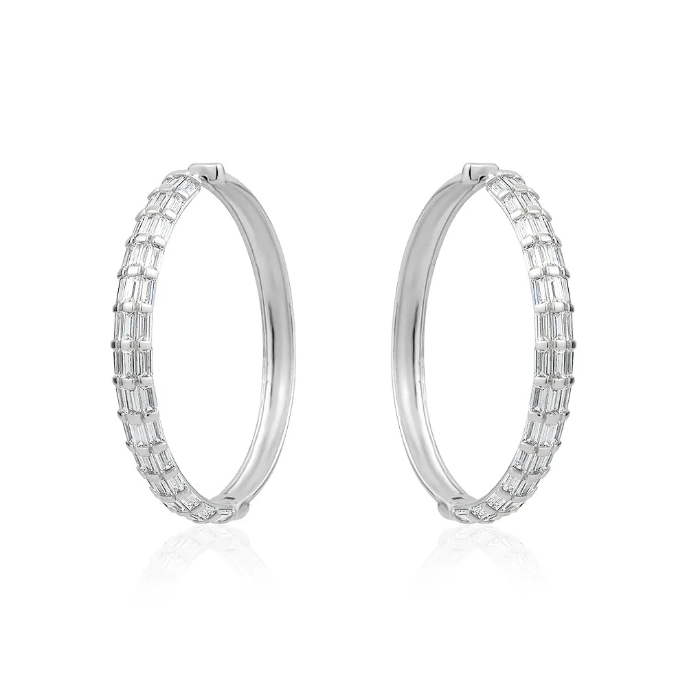 BAGUETTE LARGE HOOPS