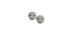 Barn Owl Earrings Jewelry Sterling Silver Handmade Owl Earrings OW1XH-E