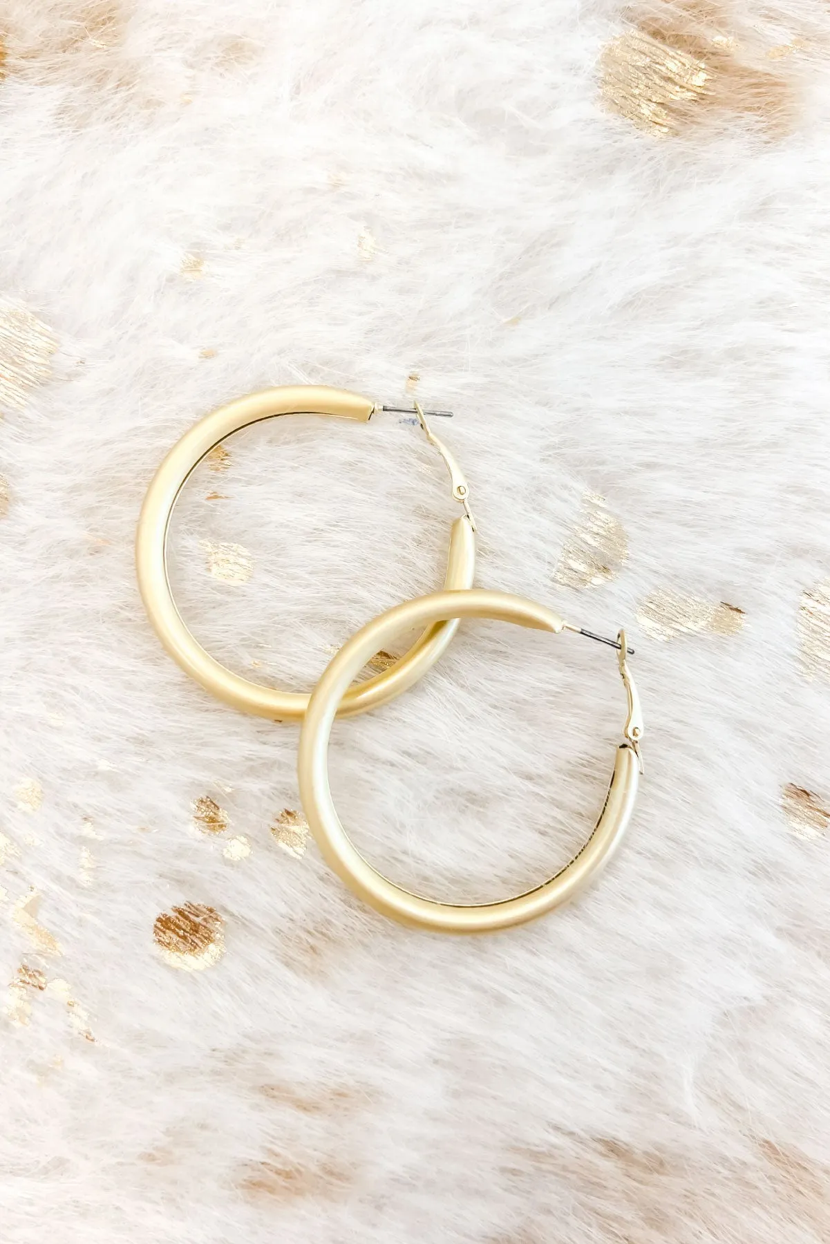 Best Of Me Matte Gold Hoops