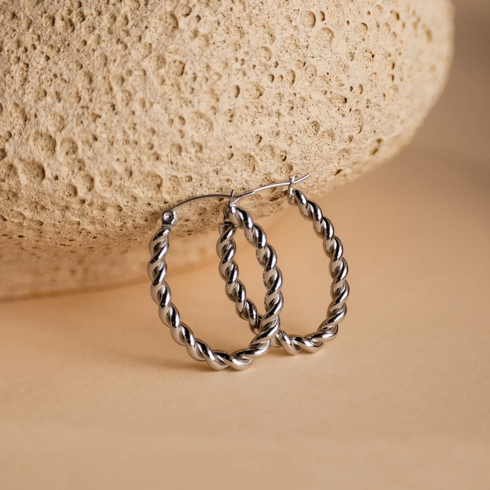 Bold Twisted Hoops