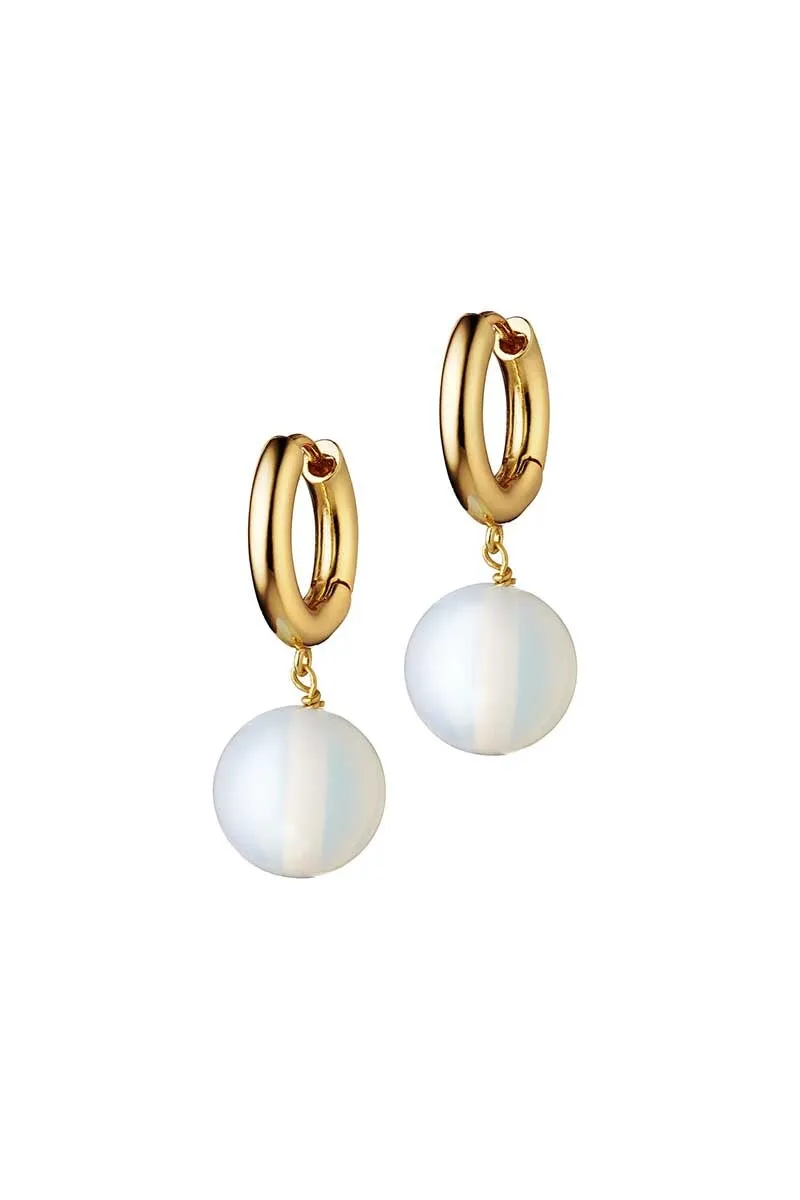 BUBBLES HOOP EARRING-GOLD