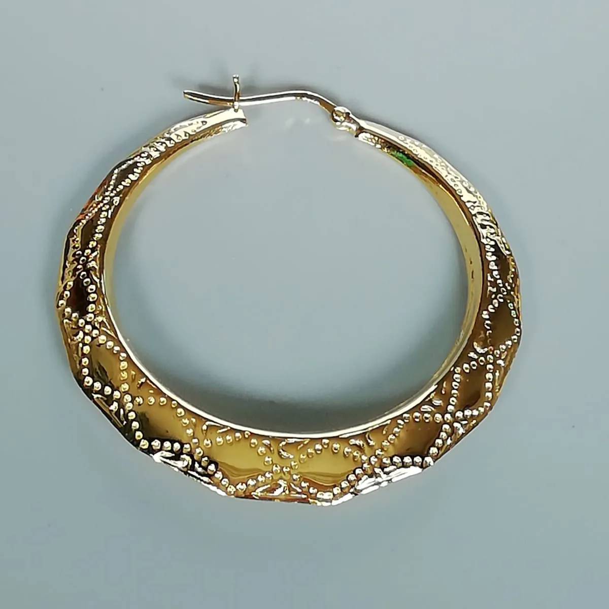 Chunky gold hoops | Statement hoops | Engraved hoops | E1000