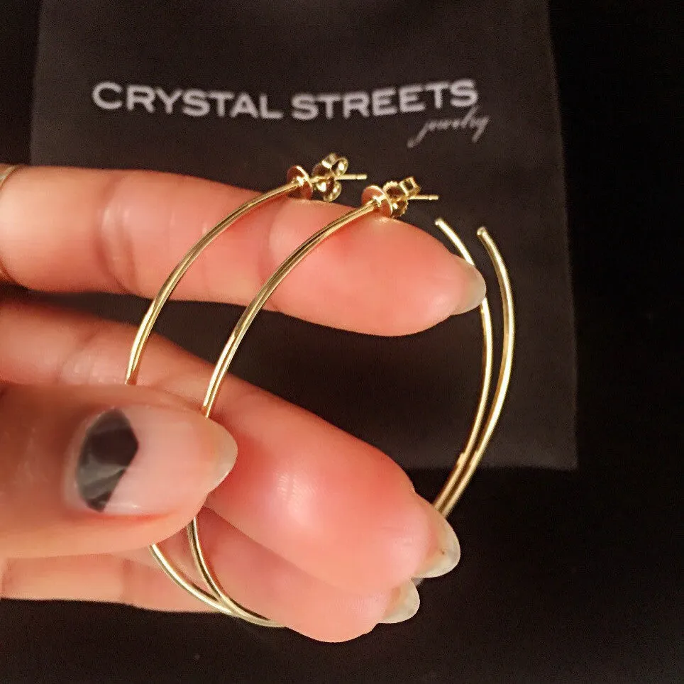 Classic 14k Gold Hoops