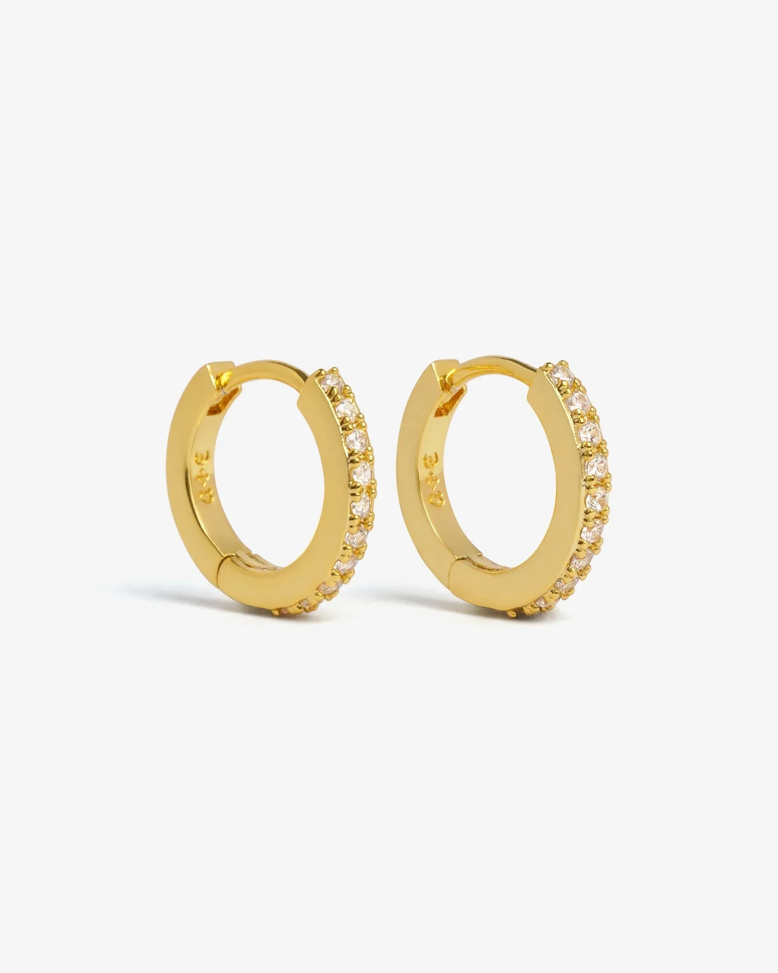 Classic Bejewelled Huggie Earrings