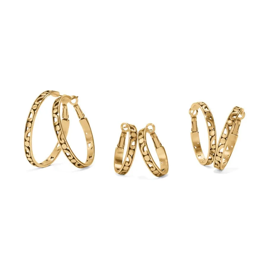 Contempo Medium Hoop Earrings