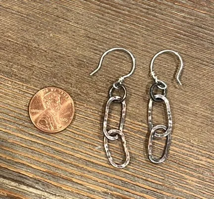 Copper Paper Clip Earrings