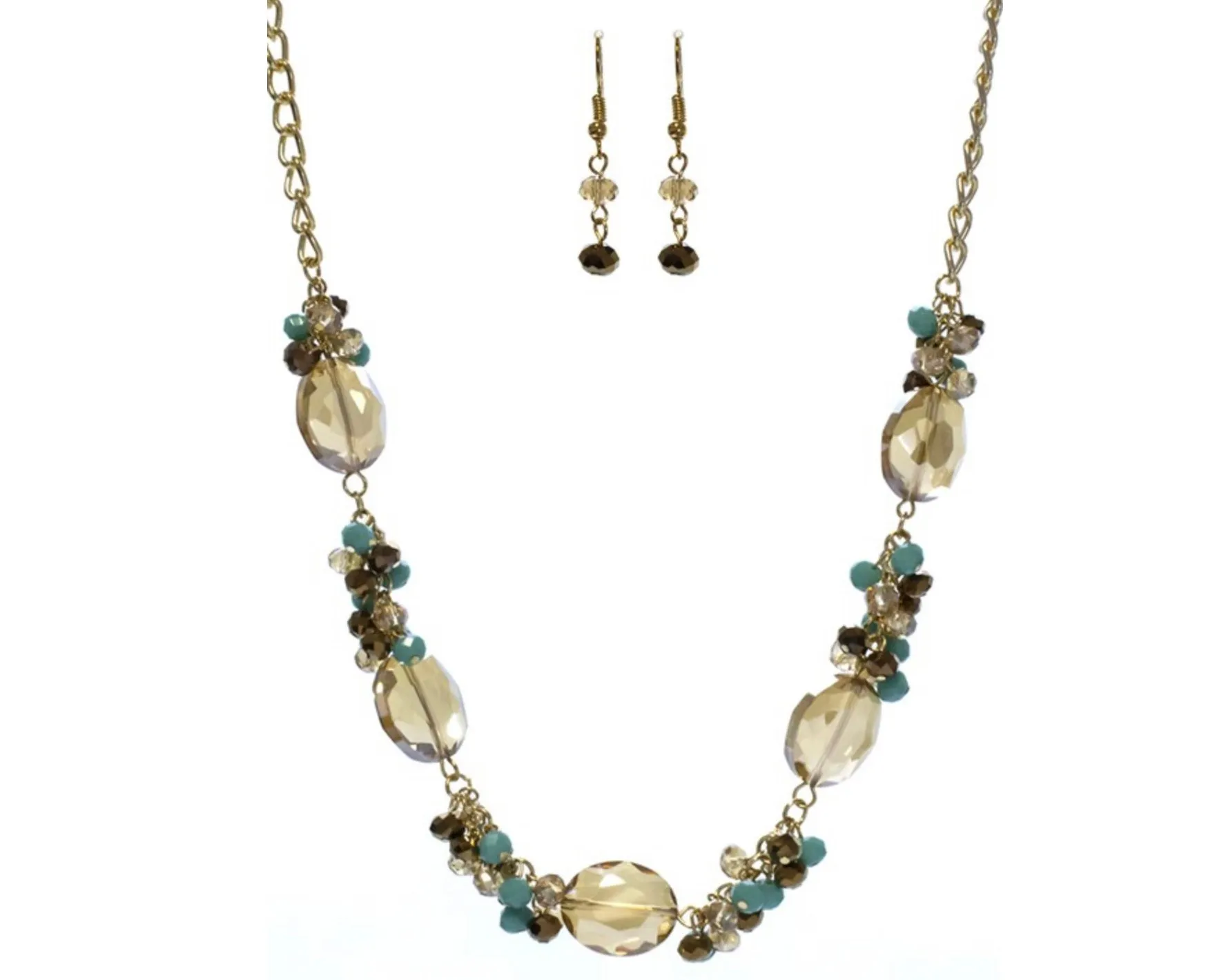 Crystal Beads Necklace Set