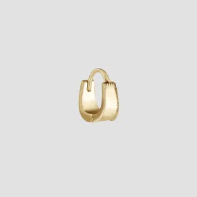 Dala Milgrain Huggie - Single Earring