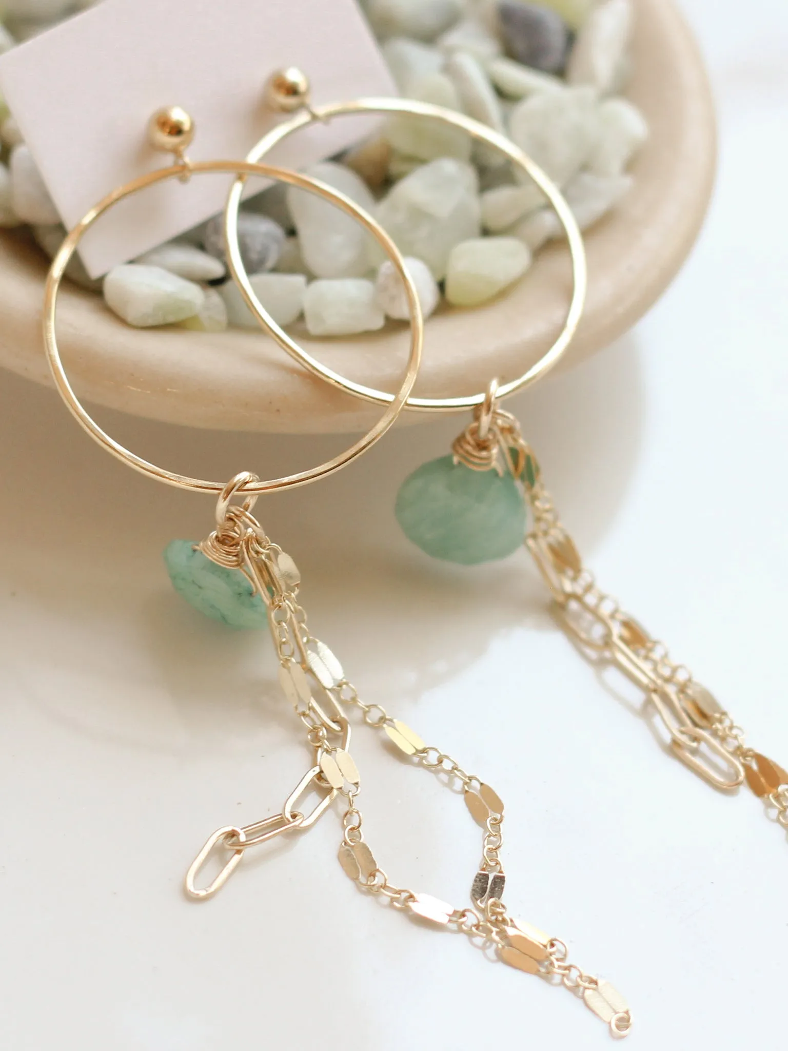 Dangle Hoop Earrings