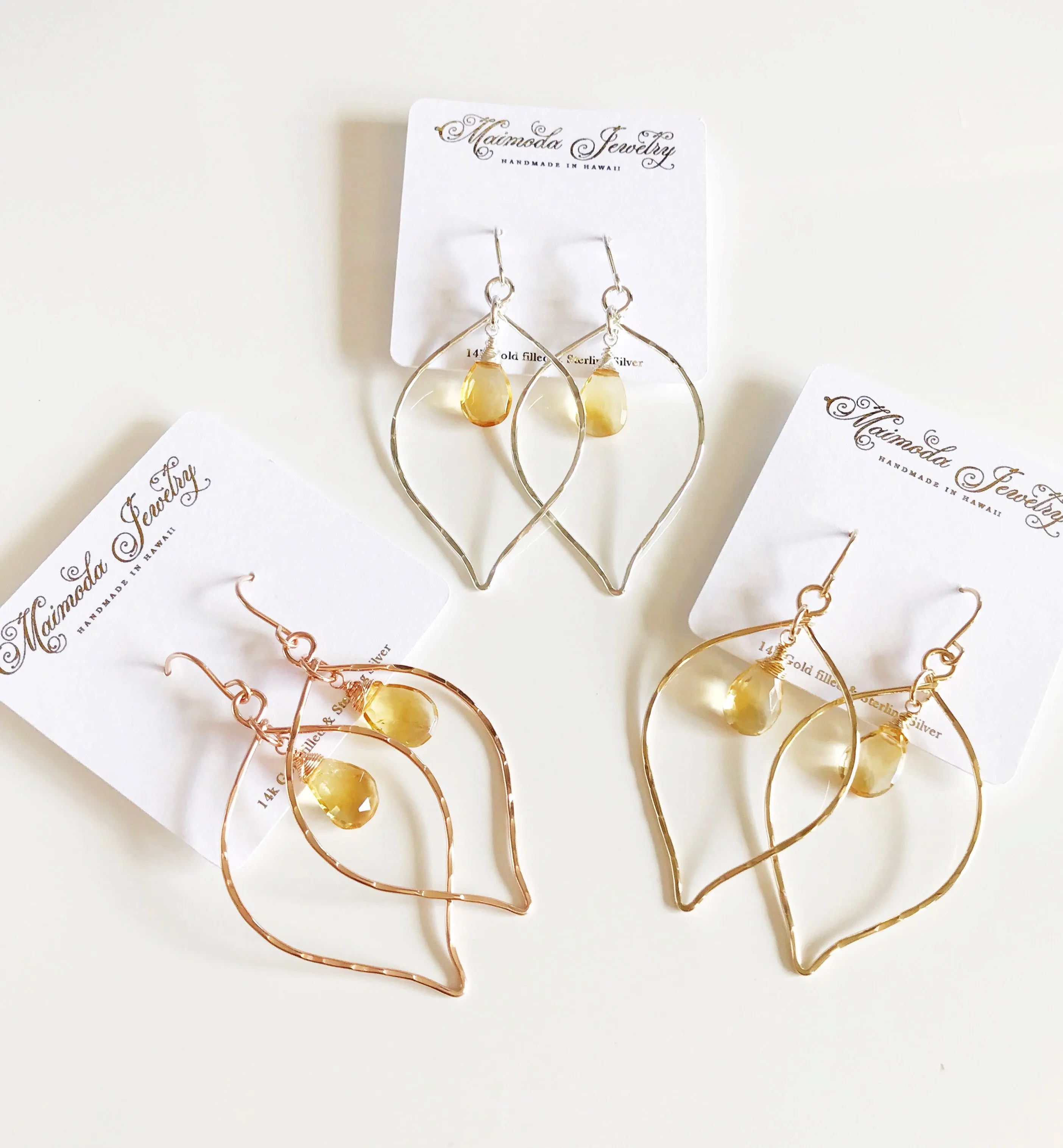 Earrings DOREE- Citrine (E446)