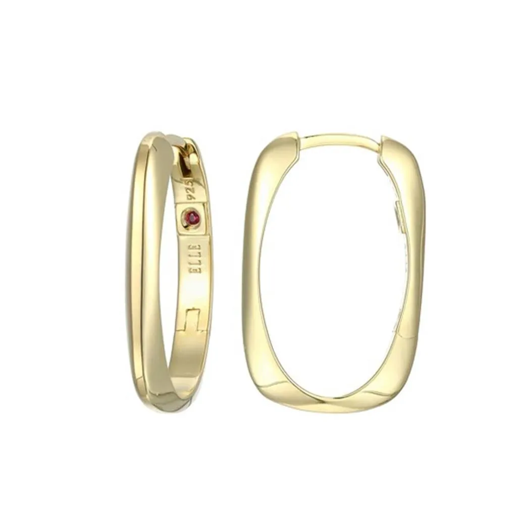 Elle Allure Rectangular Hoop Earrings