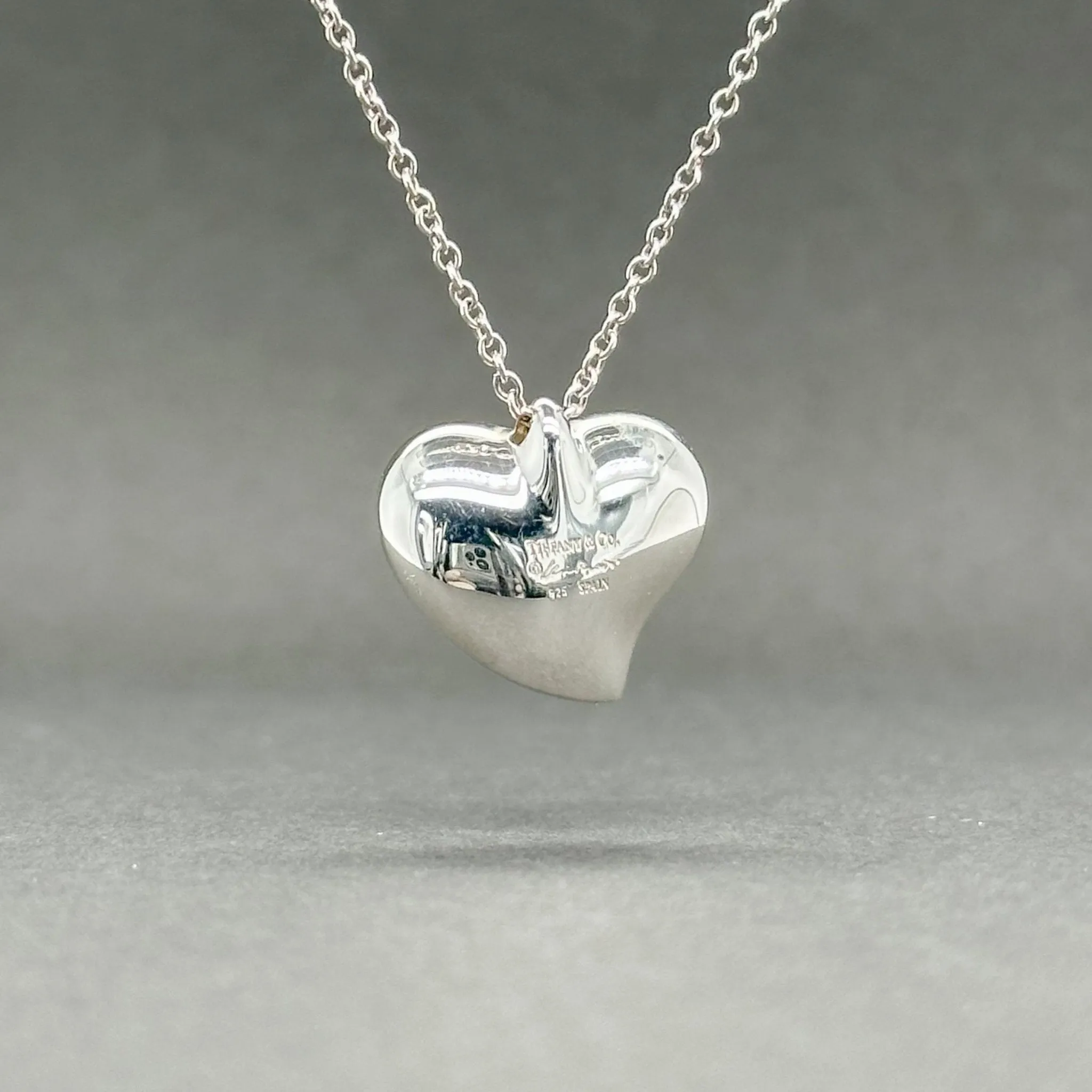 Estate Tiffany & Co. SS Elsa Peretti Full Heart Pendant