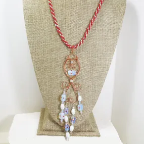 Faqueza Wire Beaded Jewelry Necklace