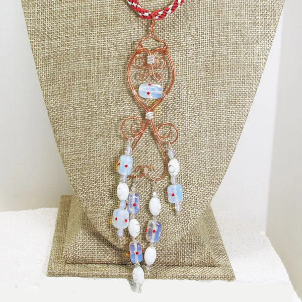 Faqueza Wire Beaded Jewelry Necklace