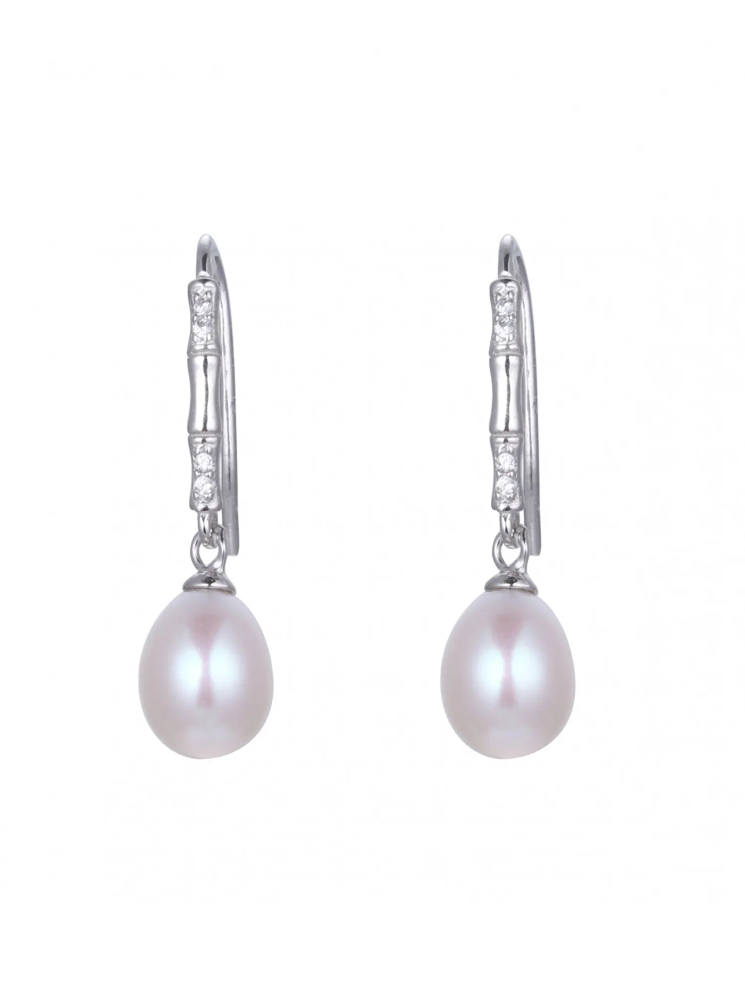 Freshwater Pearl Drop 925 Silver Earrings