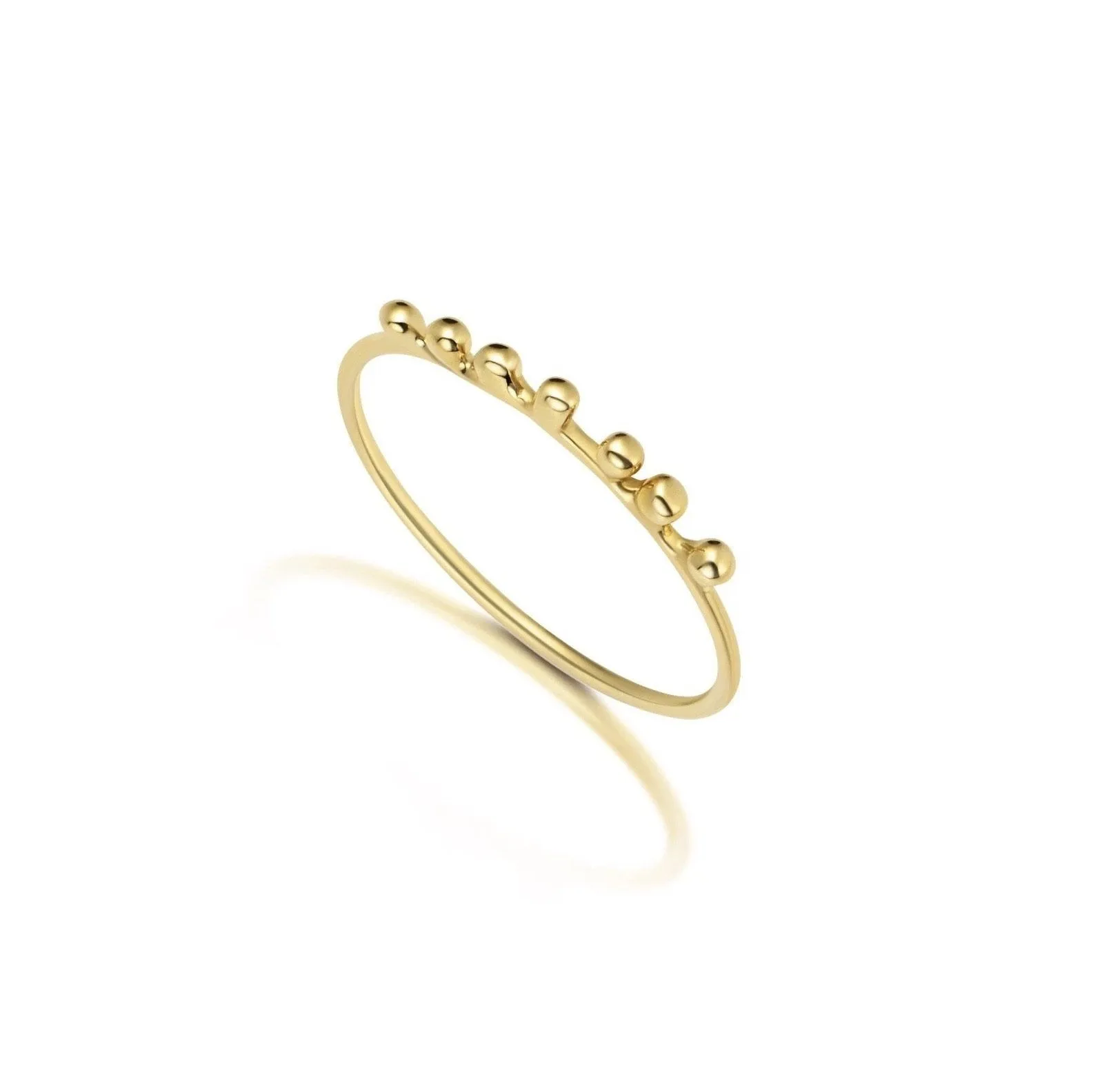 Gold Ball Ring