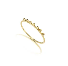 Gold Ball Ring