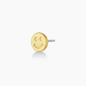 Gorjana Smiley Charm Stud (gold)