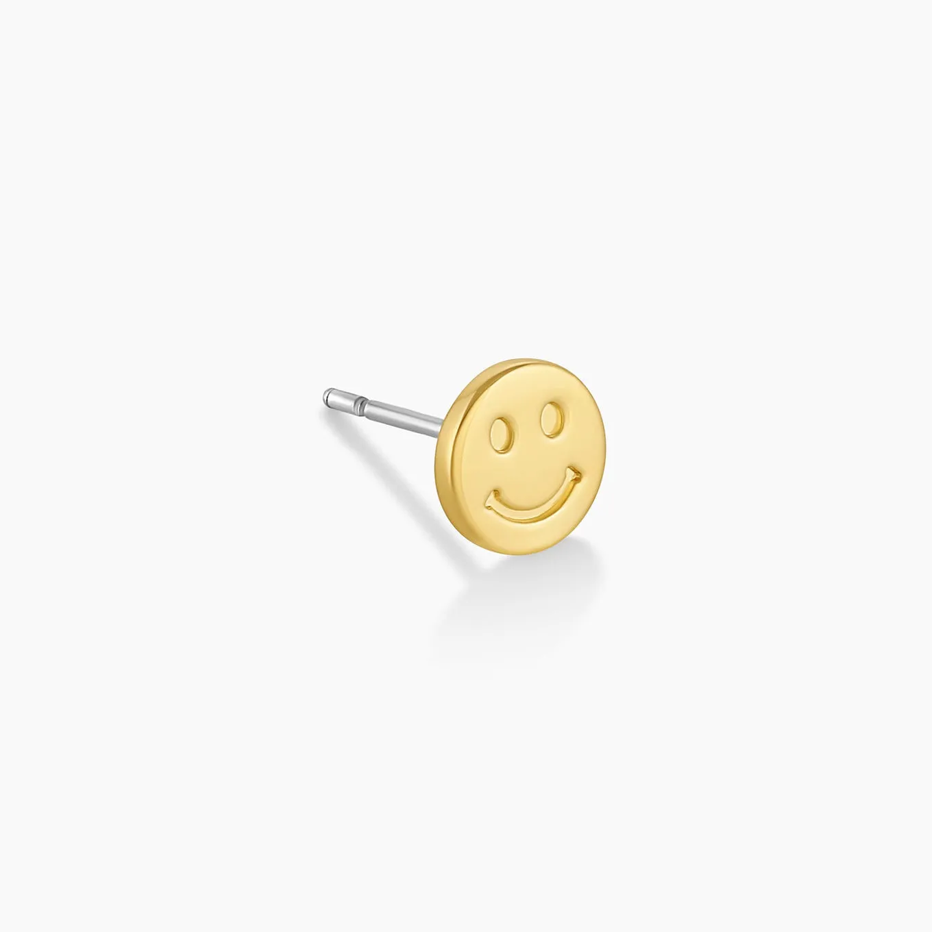 Gorjana Smiley Charm Stud (gold)