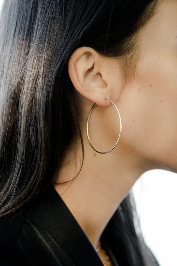 Gwen Silver Hoops *As Seen On Kevin Can Wait*