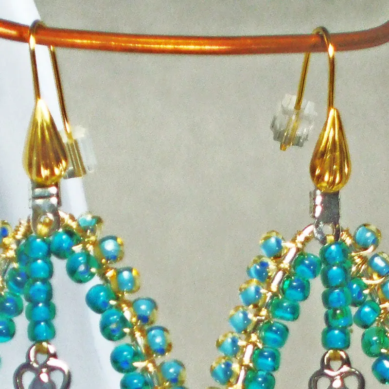 Hallmah Hoop Cross Dangle Earrings