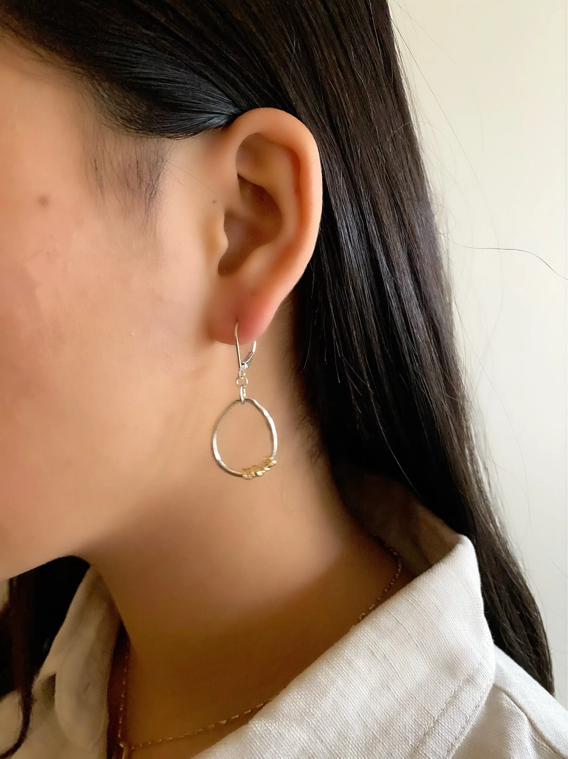 HERA Collection: HERA Gold Wrapped Silver Hoop Earrings