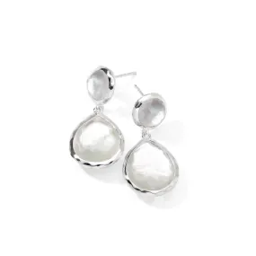 IPPOLITA Rock Candy Silver 2-Stone Dangle Earrings