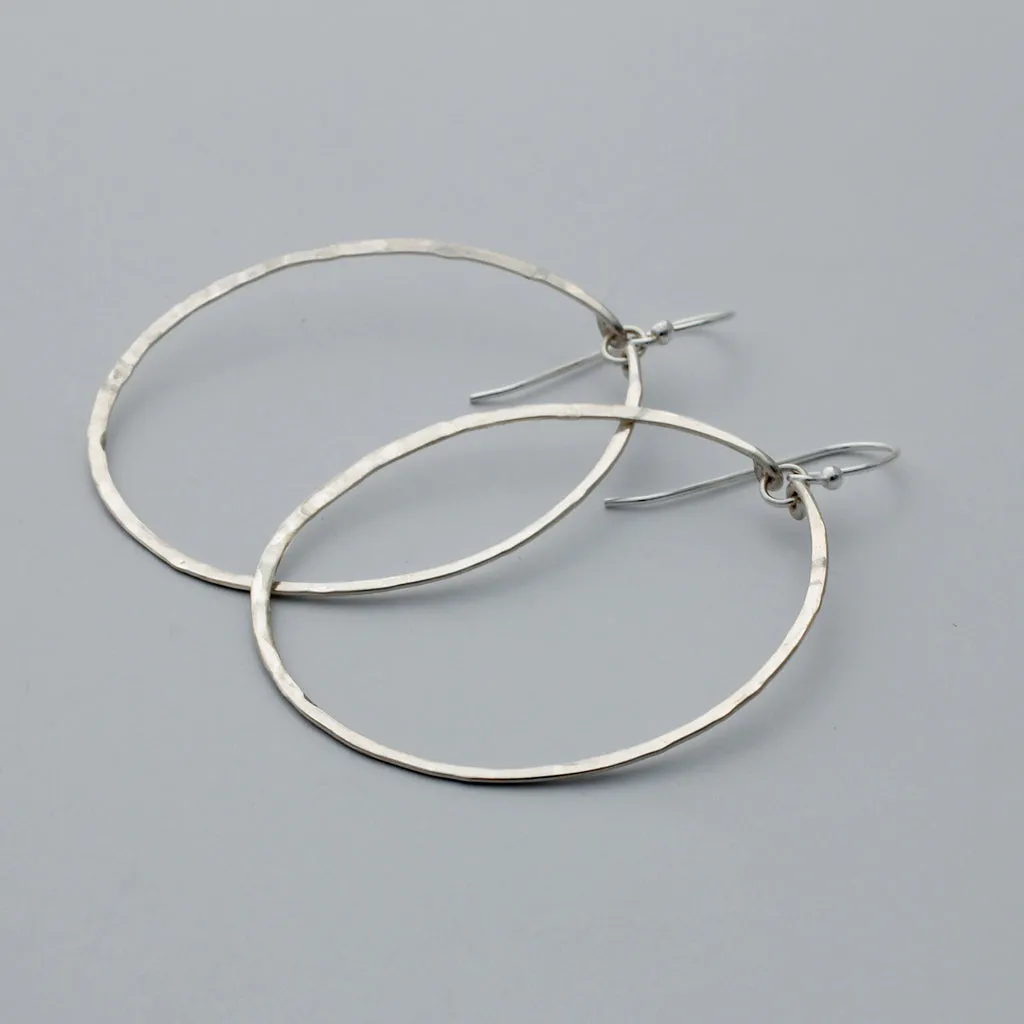 Large Round Hoop Earrings