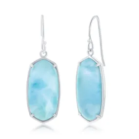 Larimar Hex Earrings