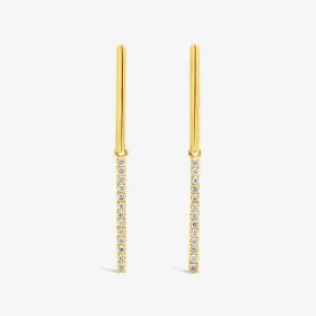 Linear Bar Dangle Earrings