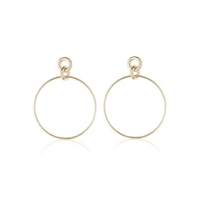 LINK TOP LARGE CIRCLE EARRING