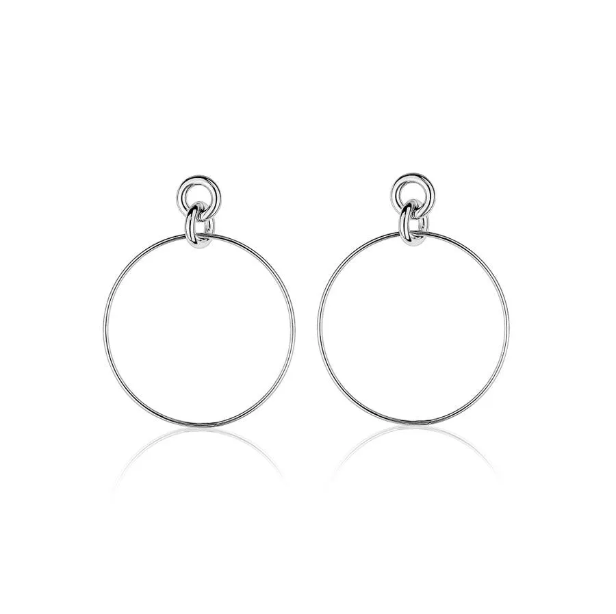 LINK TOP LARGE CIRCLE EARRING