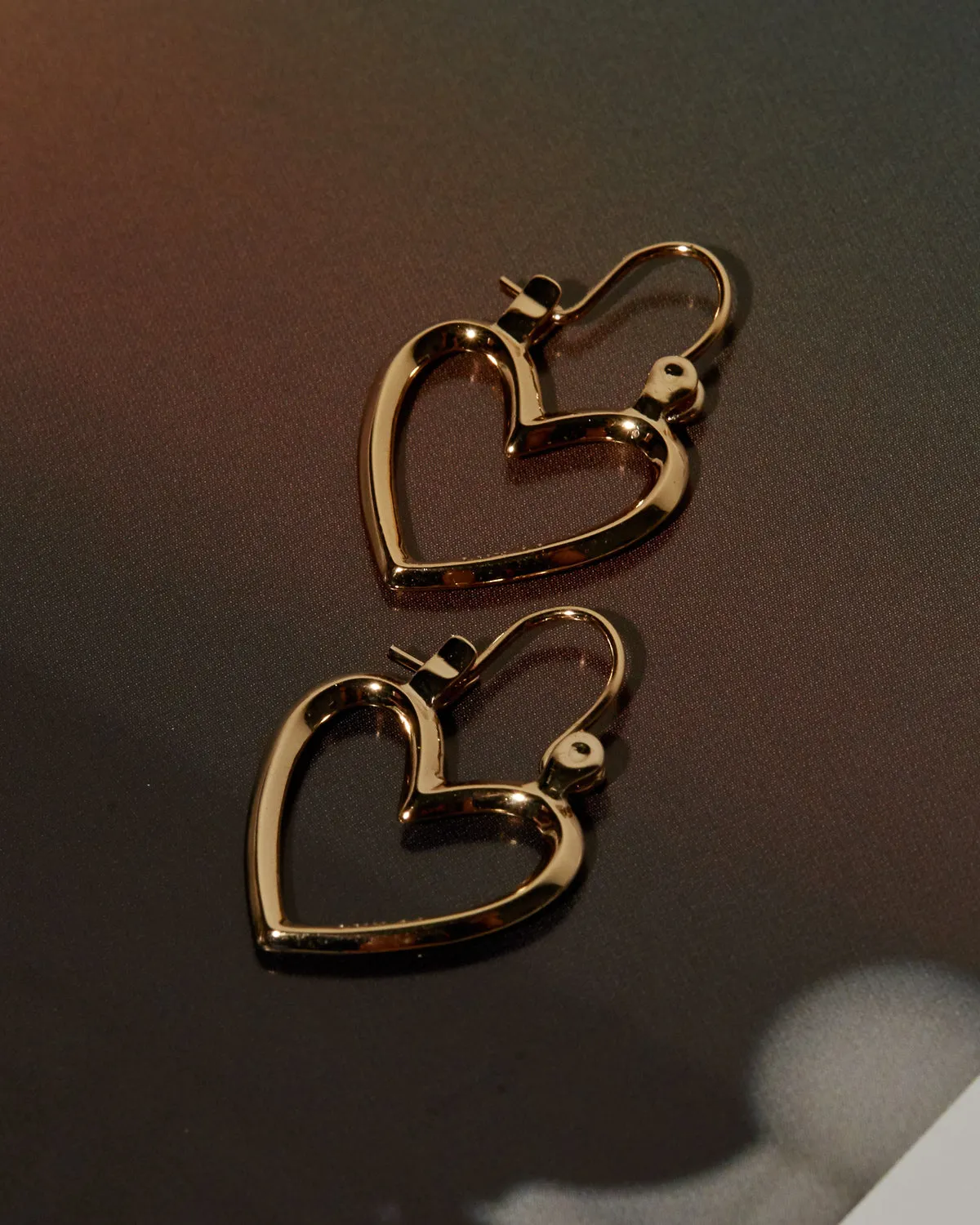 Luv Aj Mini Heartbreaker Hoops Earrings in Polished 14k Gold