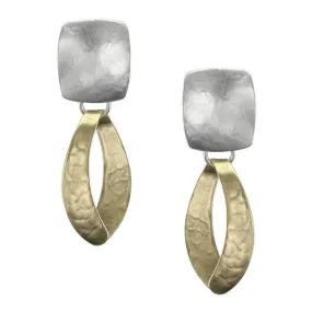 Marjorie Baer Swooping Open Hoop Clip Earrings