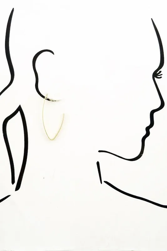 Matte Drop Earring