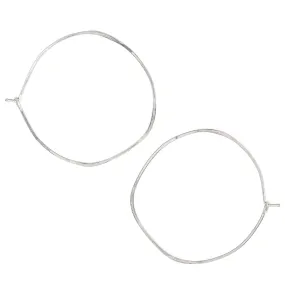 Minimal Large Organic Circles Hoop Earring by Freshie & Zero