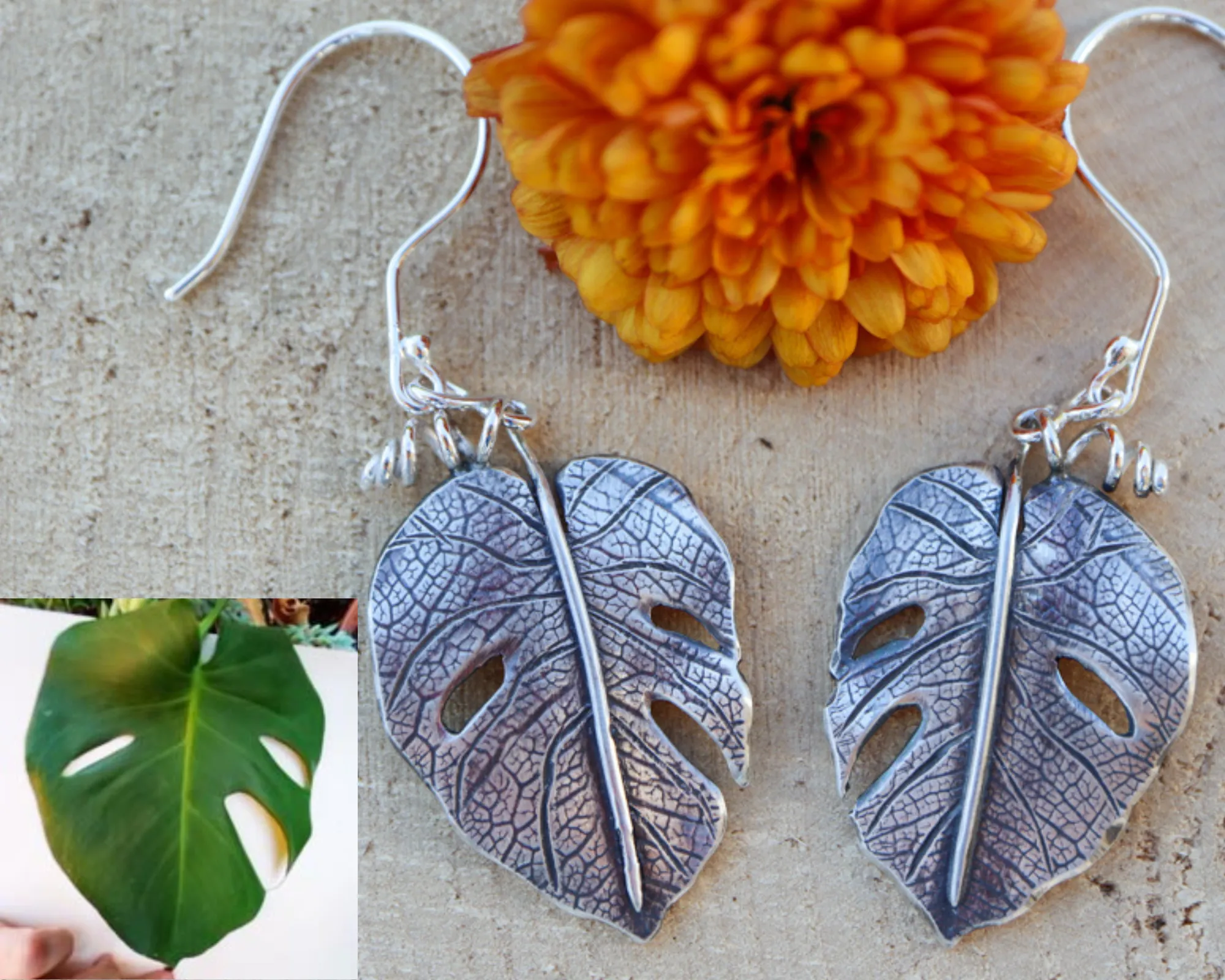 Monstera Deliciosa Jewelry Set