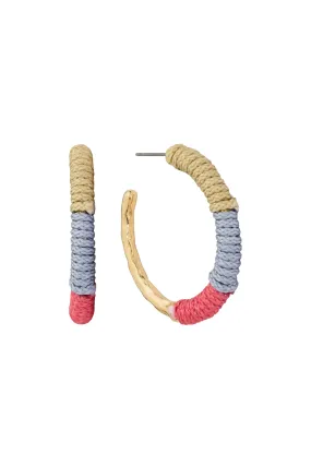 Multi & Gold Thread Hoops